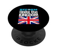 Unite The Kingdom - Reform UK - Patriotic Hope for Britain PopSockets PopGrip Adhesivo