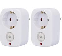 uniTEC 47536 - Enchufe con sensor de oscuridad (Paquete de 2)