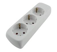 Unitec 48680 KiSi-TSD 3 enchufes con suspensión o Cable, Color Blanco