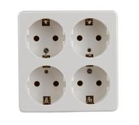 Unitec 48684 4X-Cable TSD (4 enchufes, Blanco