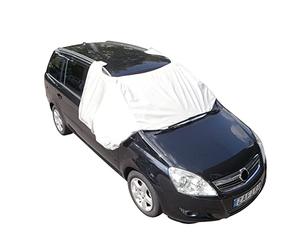 UNITEC 73774 cubierta para ventana delantera y lateral XXL, protector de ventana frontal y lateral también adecuado para furgonetas y SUV, soporte magnético, revestimiento de alta calidad