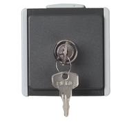 Unitec Aquarius 45253L Socket Lockable Single Switch Surface-Mounted Loose Grey/Dark Grey