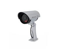 UNITEC Cámara Falsa simulada Real con LED Parpadeante, Horizontal y Vertical, Tipo IP 44, Incluye Pilas, Tornillos y Tacos para el Montaje