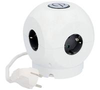 Unitec Cubo Multitoma 4 Vías Con Interruptor 4 Enchufes 1,5 m Blanco 16 A