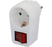 Unitec Entre - Enchufe con Interruptor 1 Pieza, Color Blanco, 47490L