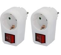 Unitec Entre - Enchufe con Interruptor 1 Pieza, Color Blanco, 47490L (Paquete de 2)