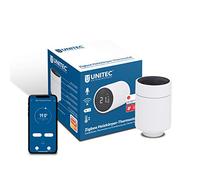 UNITEC Extensión inteligente para termostato de radiador con pantalla LCD, compatible con Amazon Alexa y Hey Google,30946