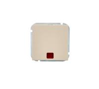 UNITEC Interruptor de control Miami, IP20, 10 A, montaje empotrado, brillante, color beige sahara, 1 unidad