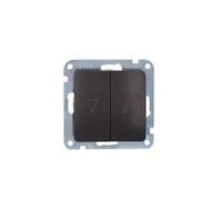 UNITEC Mónaco - Pulsador para persianas eléctricas (10 A, 250 V, 1 unidad), color gris