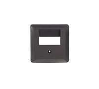 Unitec UAE - Cubierta para caja de conexiones UAE Mónaco con tornillo de fijación (1 unidad), color gris