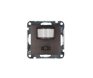 Unitec UP Monaco - Detector de movimiento infrarrojo pasivo (50 Hz, sensibilidad a la luz ajustable y duración de conmutación, 1 unidad), color gris