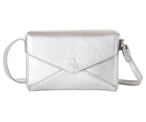 United Colors of Benetton Borsa 6l5ecy022, Bolso Bandolera para Niñas, Metálico, ST