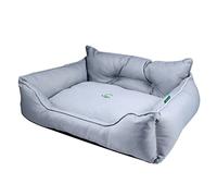 UNITED COLORS OF BENETTON. Cama para Perros y Gatos Medianos y Pequeños - Gris - 65 x 50 x 20 cm - Cama Ergonómica - Lavable a Máquina - Colección Pets
