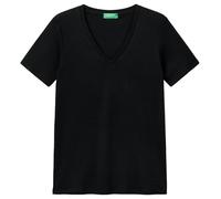 United Colors of Benetton Camiseta 3ga2e4230, Negro 100, XXS para Mujer