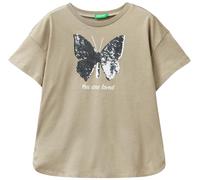 United Colors of Benetton Camiseta 3i1xc10ia, Verde Militar 0w9, 130 cm para Niñas