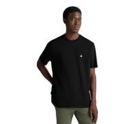 United Colors of Benetton Camiseta 3MI5J1AF7, Negra 100, XS para Hombre, Negro 100, XS
