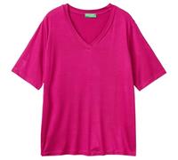 United Colors of Benetton Camiseta 3z12d401g, Violeta, XS para Mujer