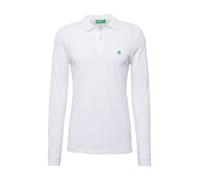 United Colors of Benetton Camiseta Polo M/L 3089j3204 Camisa de Polo, Blanco 103, S para Hombre