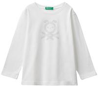 United Colors of Benetton Camiseta M/L 3096g10a6, Camiseta Niños, Blanco (Bianco Latte 074), 82