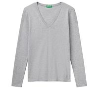 United Colors of Benetton Camiseta M/L 3ga2e4245, Gris, XXS para Mujer