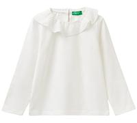 United Colors of Benetton Camiseta M/L 3p4zg10an, Camiseta Niñas, Blanco (Bianco Latte 074), 98