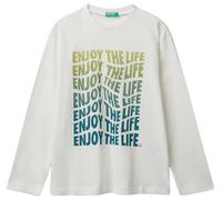 United Colors of Benetton Camiseta M/L, Color Blanco., 130 cm