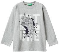 United Colors of Benetton Camiseta M/L, Gris, 18 Meses