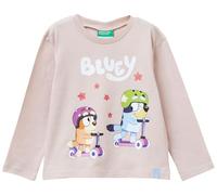 United Colors of Benetton Camiseta M/L, Rosa, 2 años