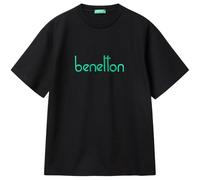 United Colors of Benetton T-Shirt 3mi6u109o Camiseta, Negro, L para Hombre