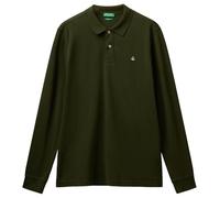 United Colors of Benetton Camiseta Polo M/L, Verde, M