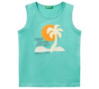 United Colors of Benetton Canotta 3i1xgh014 Camiseta, Verde, 12 Months para Niños