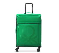 United Colors of Benetton Equipaje expandible Softside con Bloques de Color con Ruedas giratorias, Green, Carry-On 19 Inch, Equipaje expandible Softside con Bloques de Color con Ruedas giratorias
