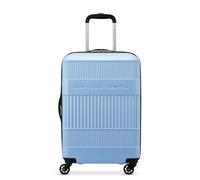 United Colors of Benetton Equipaje extensible rígido acanalado con ruedas giratorias, Azul/claro, Carry-On 20 Inch, United Colors of Benetton Equipaje extensible rígido acanalado con ruedas giratorias