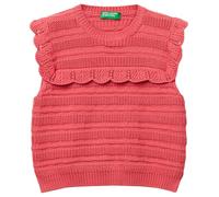 United Colors of Benetton Jersey de Chaleco para niñas y niñas, Rosa, 3 años