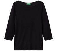 United Colors of Benetton Jersey M/L 3ga2e16a1 Camiseta, Negro 100, XXS para Mujer