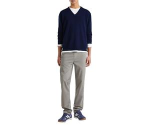 United Colors of Benetton Maglia Scollo V M/L 1002u4407 Suéter, Azul Oscuro 016, M para Hombre