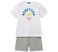 United Colors of Benetton Mameluco para bebé para niños y jóvenes, Color blanco., 18 Meses