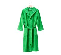 UNITED COLORS OF BENETTON Rainbow - Albornoz con Capucha, Talla L/XL, 100 % Algodón, Gramaje de 360 gsm, Suavidad Excepcional, Agradable al Tacto, Certificación Oeko-Tex, Apto lavado a máquina, Verde
