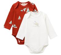 United Colors of Benetton Set 2 Body 3dkaab00u Mameluco para bebés y niños pequeños, Rojo, 12 Meses