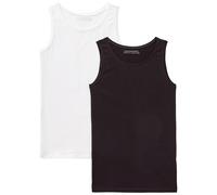 United Colors of Benetton Set 2 CANOTTE 3ZQM0H406 Camiseta sin Mangas, Nero 100, XS para Niñas