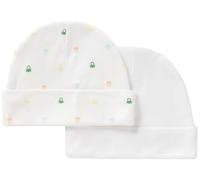 United Colors of Benetton Set 2 Cappelli 3pwb0a004 Gorra, Color Blanco, 56 Unisex bebé