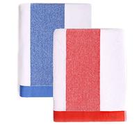 UNITED COLORS OF BENETTON. Set 2 Toallas DE Playa 90X160CM 450GSM Terry 100PercentALGODON CASA Benetton, Dos Colores