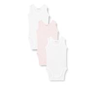 United Colors of Benetton Set 3 Body 3gi70b136 Juego de Ropa bebé, Multicolor: Blanco-Rosa-Blanco 901, 56 cm para Bebés