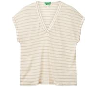 United Colors of Benetton T-Shirt 38o0d10a8 Camiseta, Crema, S Mujeres