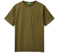 United Colors of Benetton T-Shirt 3bl0u10a8 Camiseta, Verde, S para Hombre