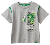 United Colors of Benetton T-Shirt 3I1XG10FC Camiseta, Grigio, 5-6 Years para Niños