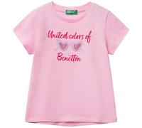 United Colors of Benetton T-Shirt 3i1xg10jb Camiseta, Rosa, 12 Months para Niñas
