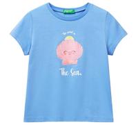 United Colors of Benetton T-Shirt 3i1xg10jj Camiseta, Turquesa, 12 Months para Niñas