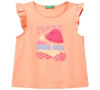 United Colors of Benetton T-Shirt 3i1xg10jk Camiseta, Rosa, 12 Months para Niñas