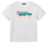 United Colors of Benetton T-Shirt 3i1xg10jo Camiseta, Color Blanco, 12 Months para Niños